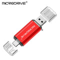 Type C USB Flash Drive OTG 2 IN 1 USB 2.0 Micro USB Pen Drive 128GB 64GB 32GB 16GB 8GB 4GB Pendrive Flash Drive