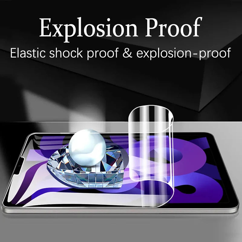 3pcs Screen Protector For iPad 10th 10.9 Pro 11 12.9 Air 5 4 3 Mini 6 Soft Hydrogel Film For iPad 10.2 7 8th 9th Protective Film