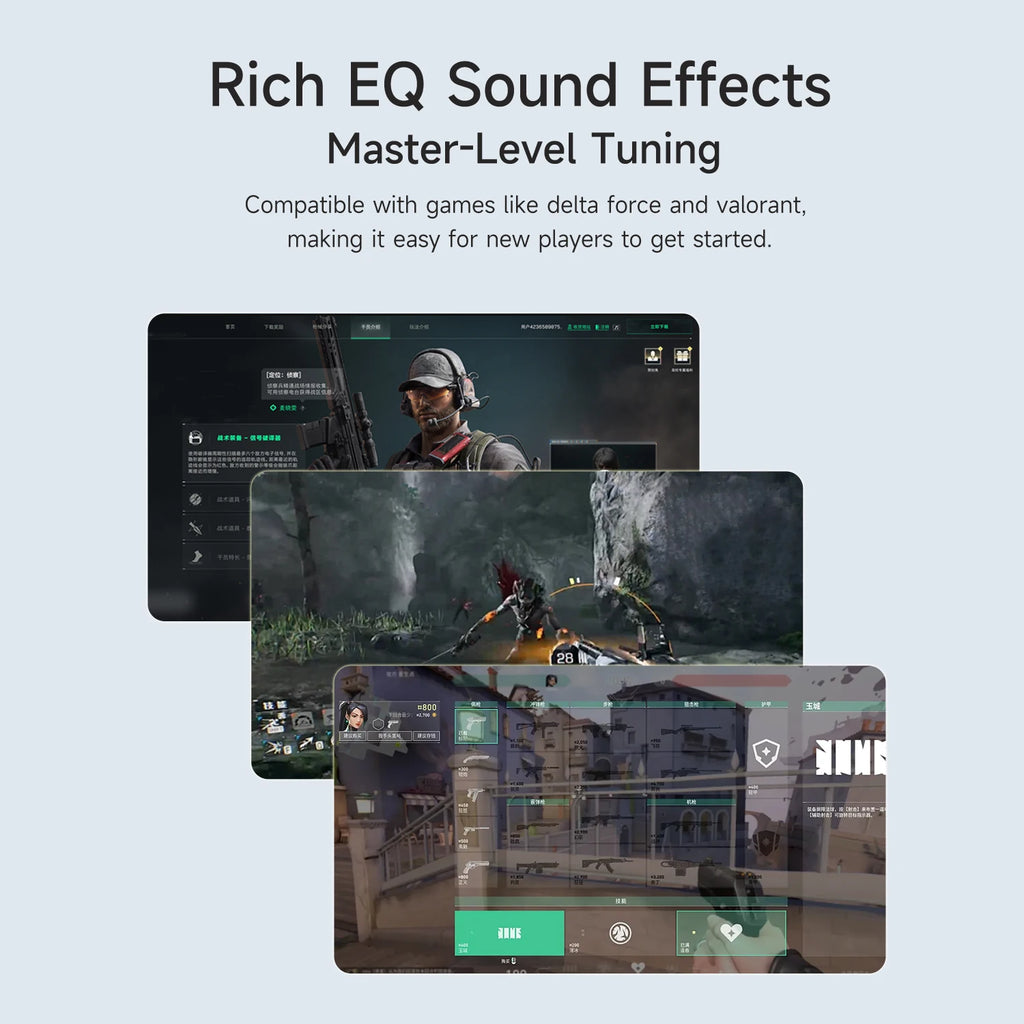 AJAZZ AHW10 Wired Noise-Canceling Gaming Headset with 7.1 Surround Sound, 53mm Large Dynamic Driver Stereo Surround Headset