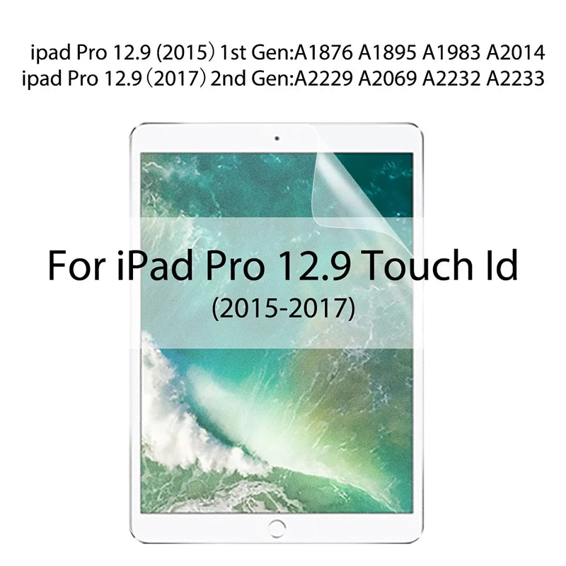 3pcs Screen Protector For iPad 10th 10.9 Pro 11 12.9 Air 5 4 3 Mini 6 Soft Hydrogel Film For iPad 10.2 7 8th 9th Protective Film