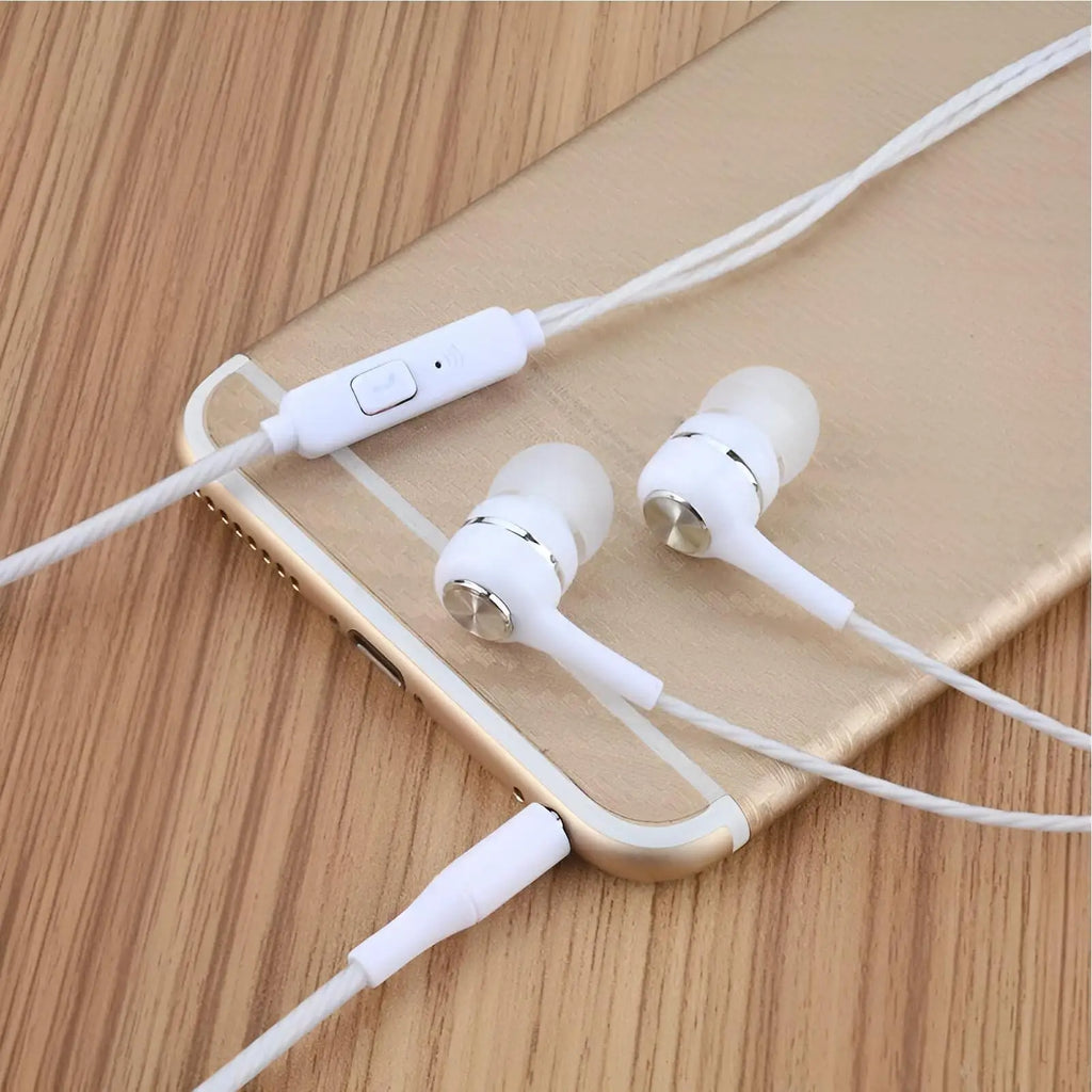 1pcs Universal 3.5mm Wired Headphones Sports Earbuds With Bass Phone Earphones Stereo Headset With Mic Volume Control