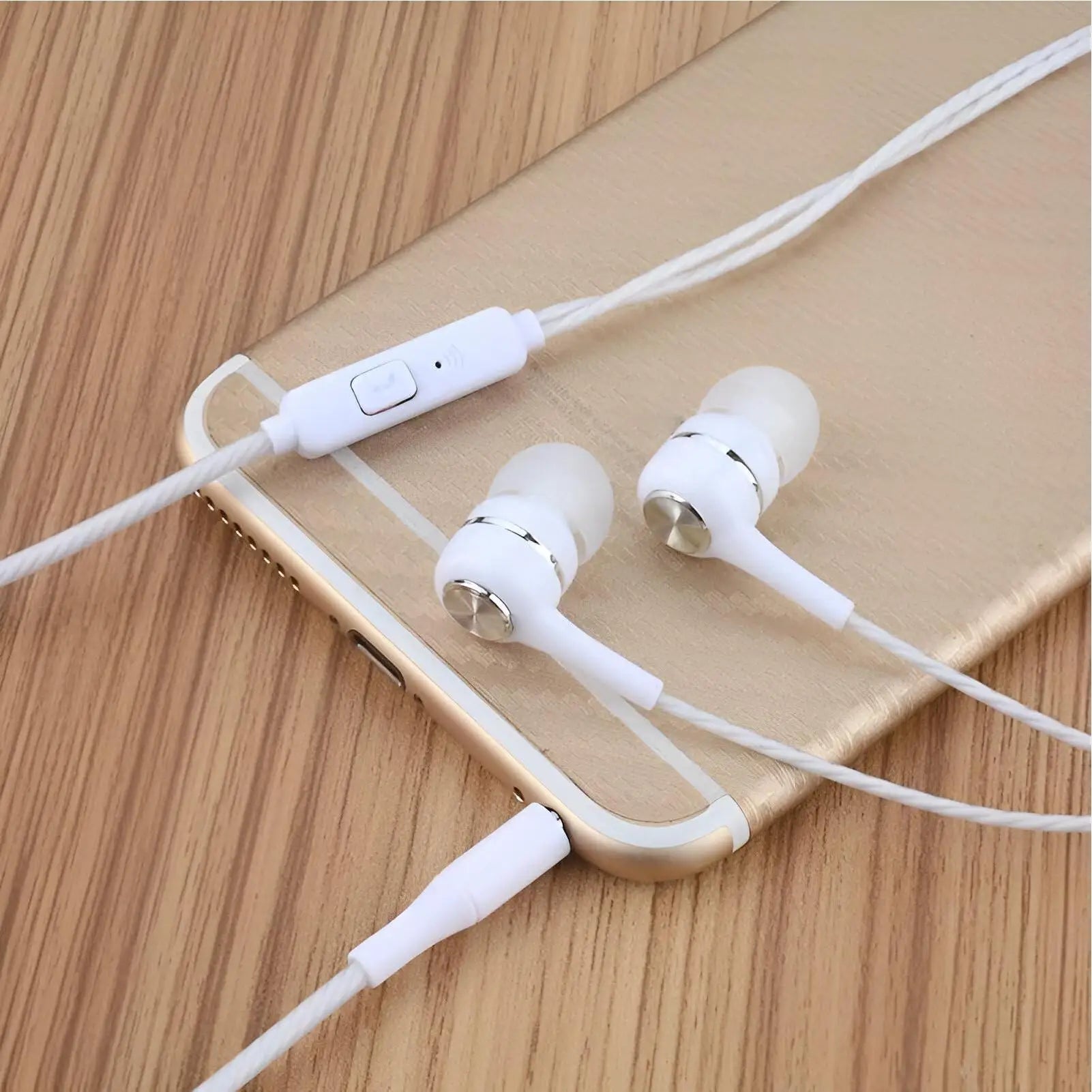 1pcs Universal 3.5mm Wired Headphones Sports Earbuds With Bass Phone Earphones Stereo Headset With Mic Volume Control