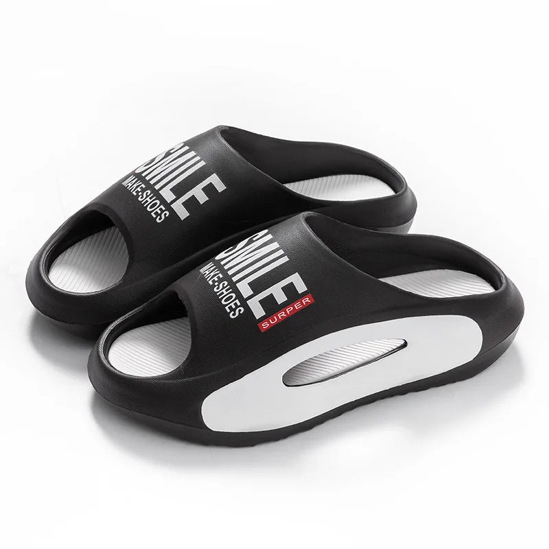 Men Leisure Slippers Women Summer House Shoes Soft EVA Anti-slip Couples Indoor Beach Slides Female Male Outdoor Street Sandals