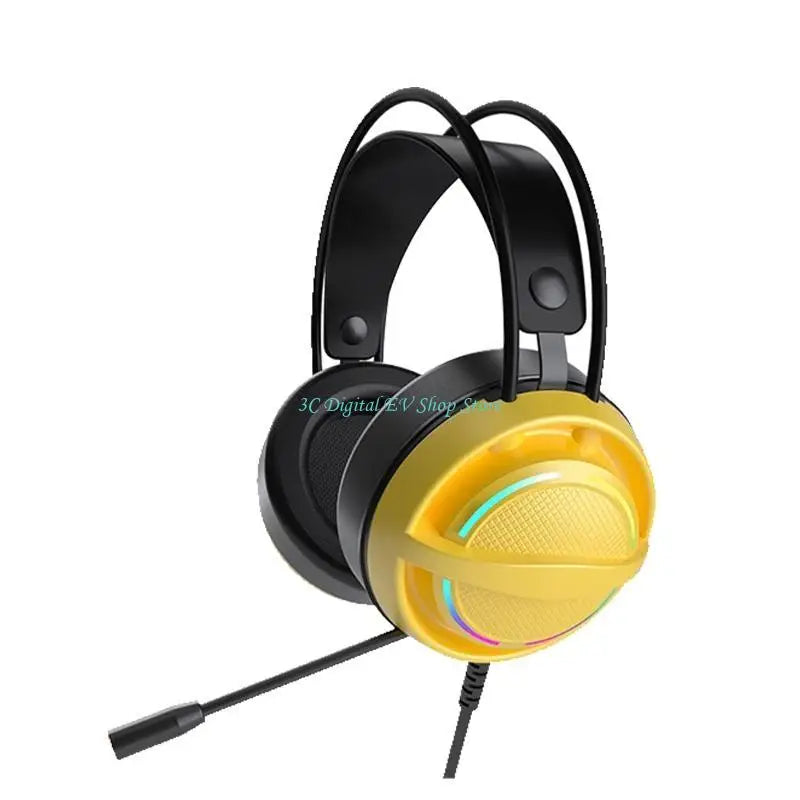 E74D Gaming Headset with Microphone Game Headphones with 7.1 Surround Sound Earphone
