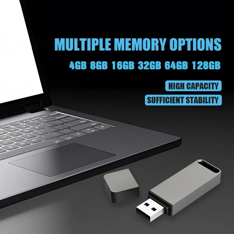 USB Flash Drive 2.0 128GB 64GB Pen Drive 32GB Memory USB Stick 16GB 8GB 4GB Storage Expansion for Photos Videos Music Files