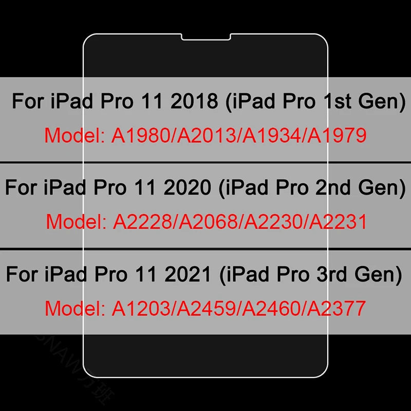 3pcs Screen Protector For iPad 10th 10.9 Pro 11 12.9 Air 5 4 3 Mini 6 Soft Hydrogel Film For iPad 10.2 7 8th 9th Protective Film