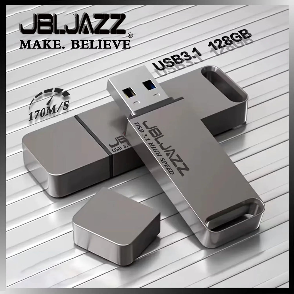 High-Speed USB 3.1 Flash Drive 512GB 256GB 128GB 64GB Metal Memory Stick for Mobile Phone And Computer