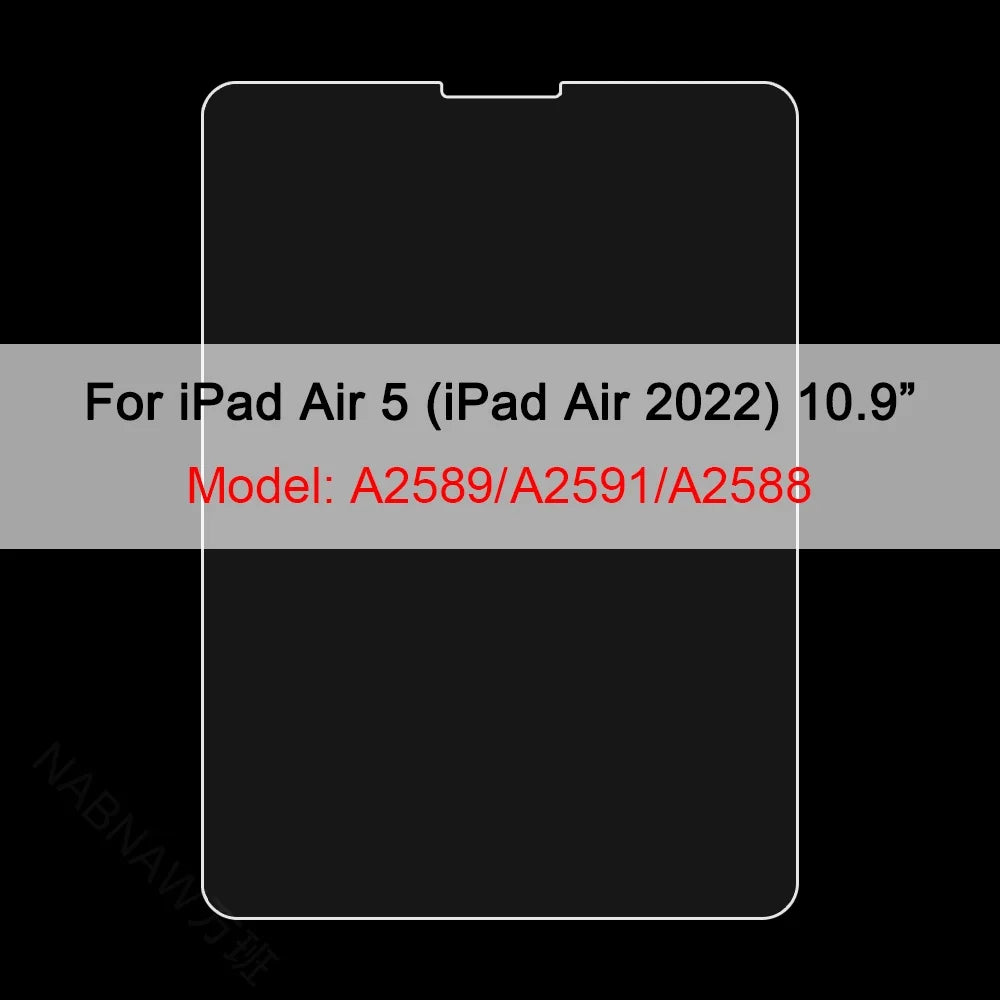3pcs Screen Protector For iPad 10th 10.9 Pro 11 12.9 Air 5 4 3 Mini 6 Soft Hydrogel Film For iPad 10.2 7 8th 9th Protective Film