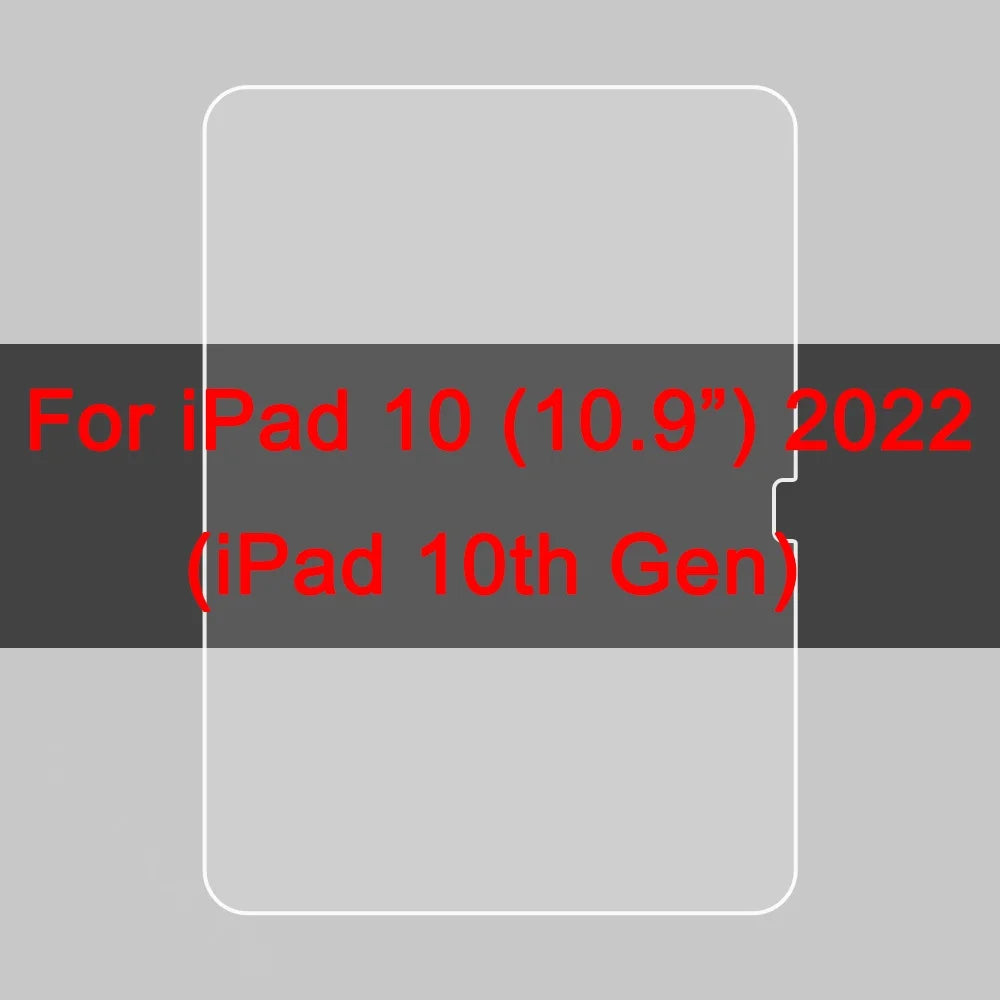 3pcs Screen Protector For iPad 10th 10.9 Pro 11 12.9 Air 5 4 3 Mini 6 Soft Hydrogel Film For iPad 10.2 7 8th 9th Protective Film