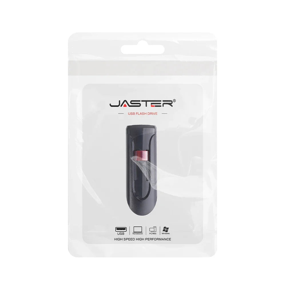 Push-pull USB 2.0 Flash Drives 128GB High Speed Pen Drive Black Memoria 64GB Real Capacity 32GB for Laptop U Disk Creative Gift