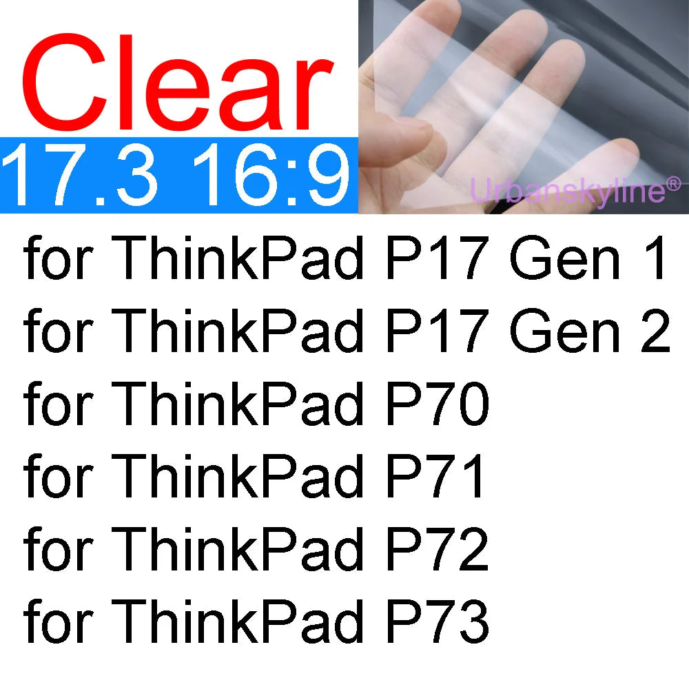 Screen Protector for Lenovo ThinkPad 16 Z16 P16 P1 P16s P16v E16 L16 T16 Gen 8 7 6 5 4 3 HD Clear Guard Matte Frosted Skin Film