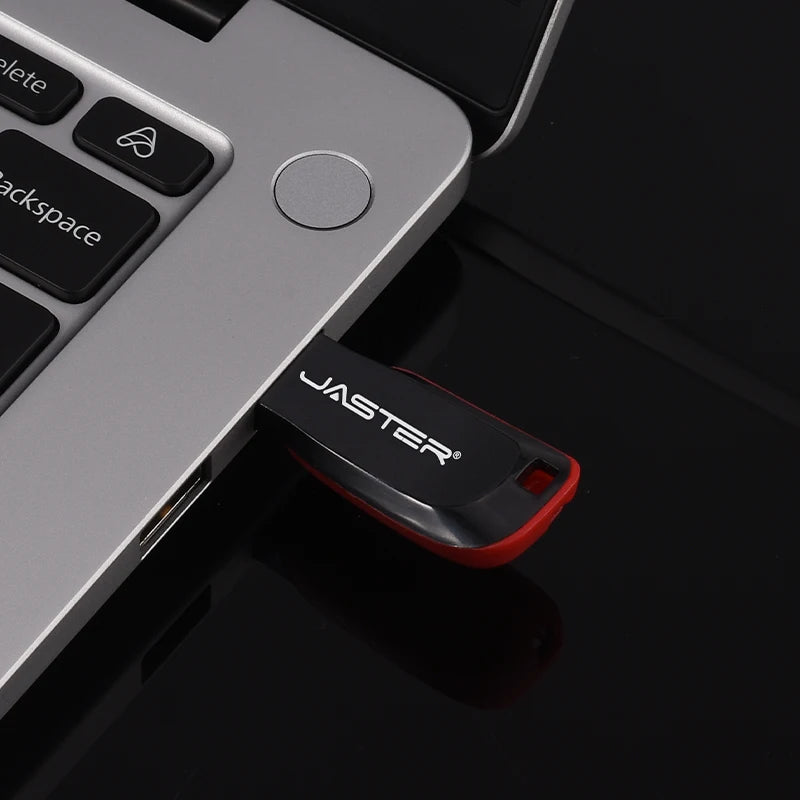 Plastic Pendrive Flash Drive 2.0 Red U Disk 128mb 4GB 16GB 32GB USB Pen Drives Key Ring Car/TV/Computer