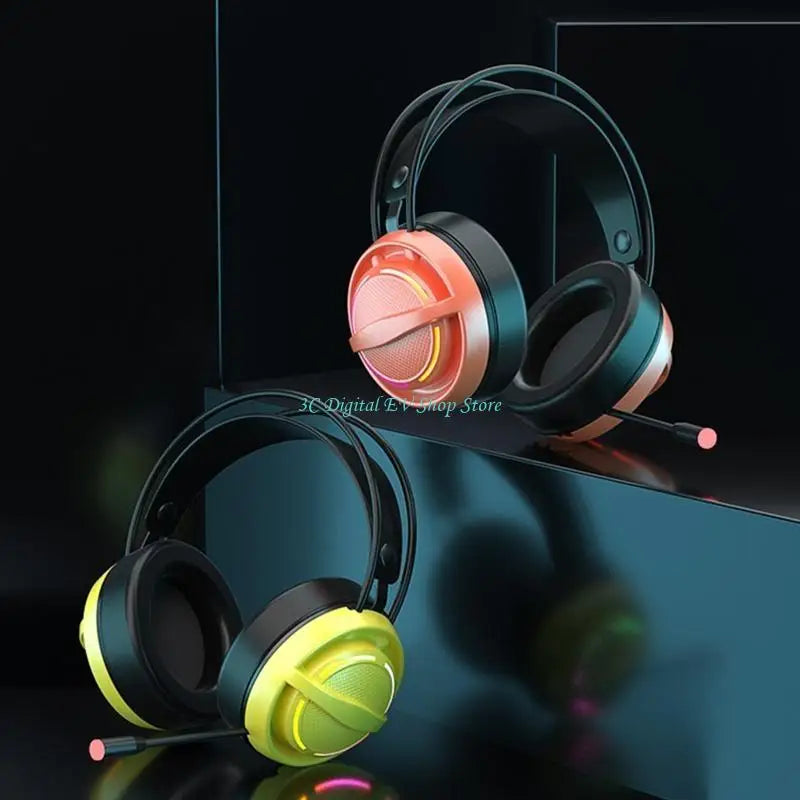 E74D Gaming Headset with Microphone Game Headphones with 7.1 Surround Sound Earphone