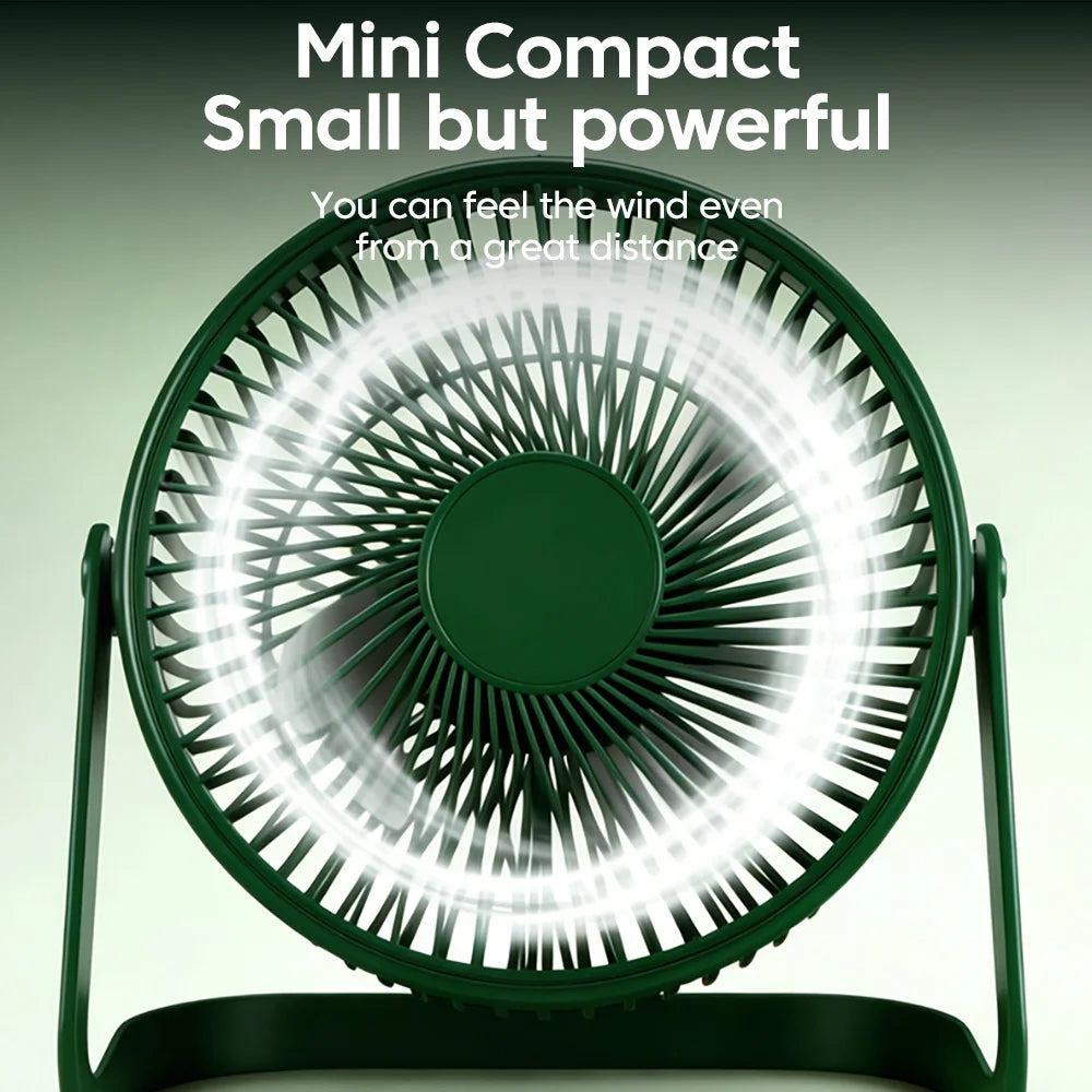 Portable Mini USB Desktop Fan – 360° Adjustable