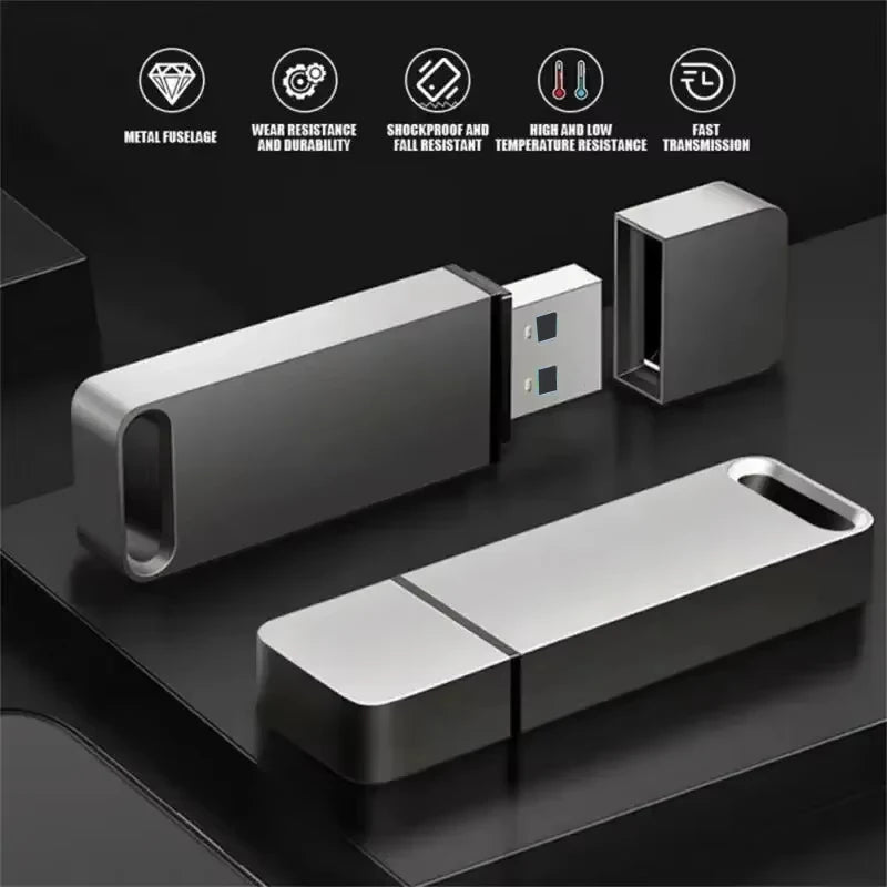 USB Flash Drive 2.0 128GB 64GB Pen Drive 32GB Memory USB Stick 16GB 8GB 4GB Storage Expansion for Photos Videos Music Files