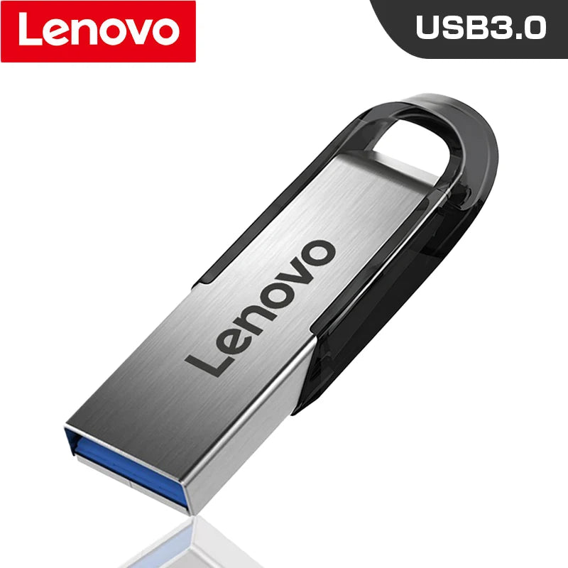 Lenovo USB 3.0 High-Speed Durable Data Storage Stick Pen Drive U Disk Multiple Capacities 512GB 256GB 128GB Metal Flash Drives