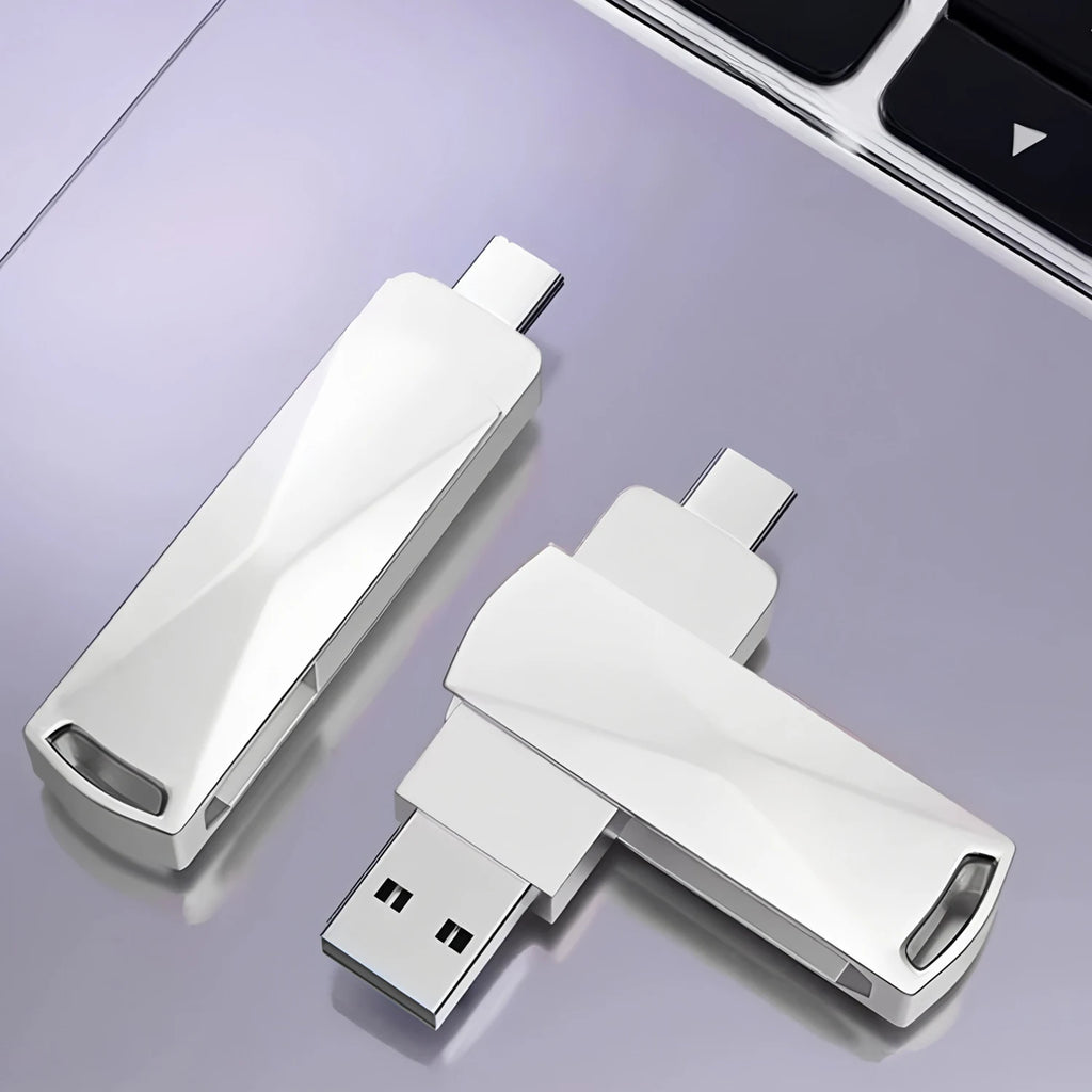 USB C Flash Drive Dual USB 2.0 Flash Drive Type C + USB A Portable Type-C Flash Drive 2-in-1 USB-C Thumb Drive 8GB 16GB 32GB