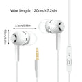 1pcs Universal 3.5mm Wired Headphones Sports Earbuds With Bass Phone Earphones Stereo Headset With Mic Volume Control