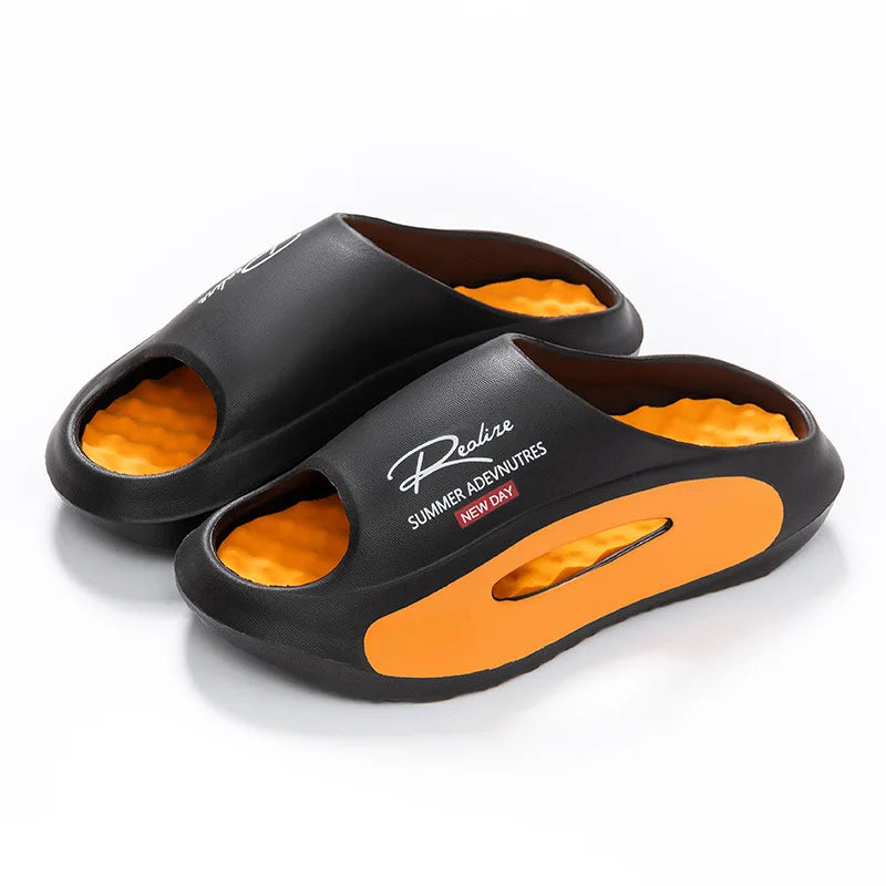 Men Leisure Slippers Women Summer House Shoes Soft EVA Anti-slip Couples Indoor Beach Slides Female Male Outdoor Street Sandals